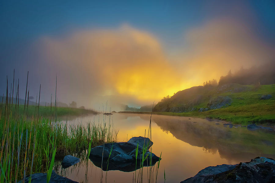 Sunrise on the lake 1 Photograph by Remigiusz MARCZAK