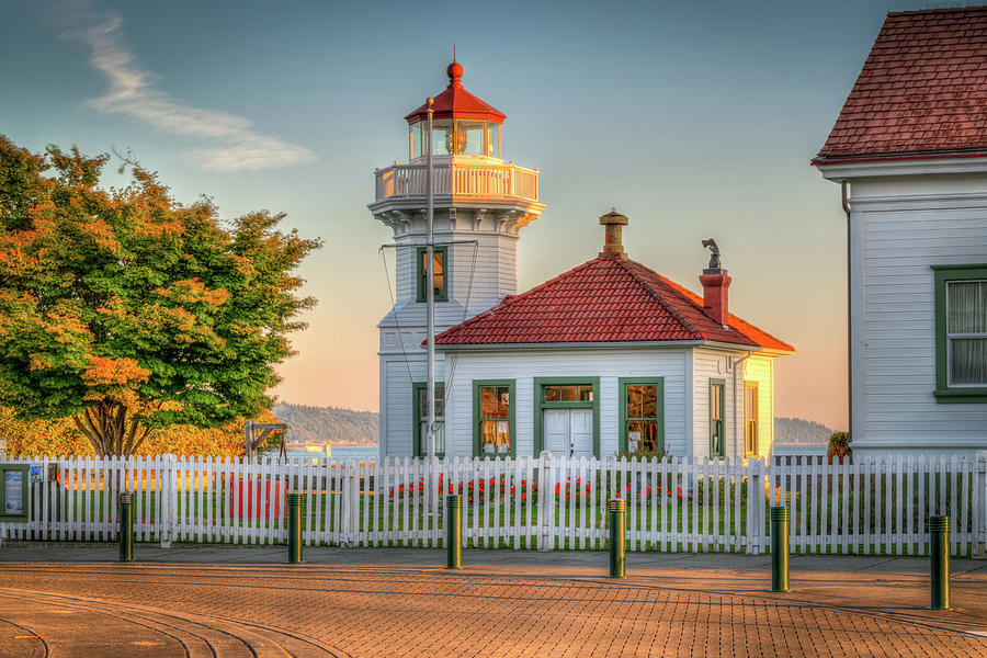 Lighthouse Photograph - Sunrise On The Lighthouse by Spencer McDonald