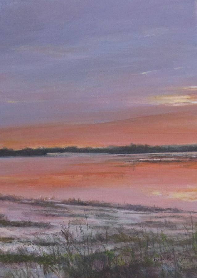 Sunrise on the Maurice River Painting by Paula Pagliughi