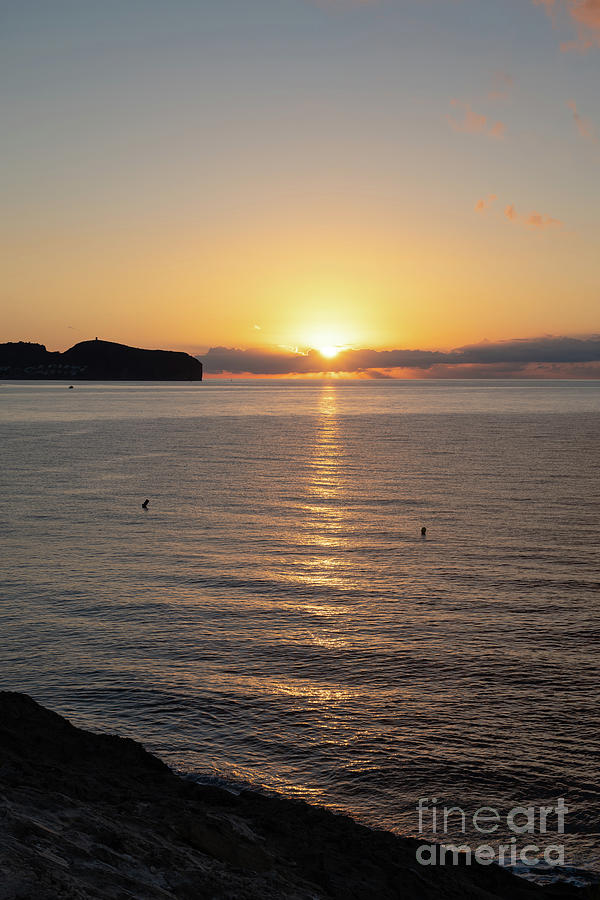 Sunrise on the Mediterranean coast in Spain Photograph by Adriana Mueller