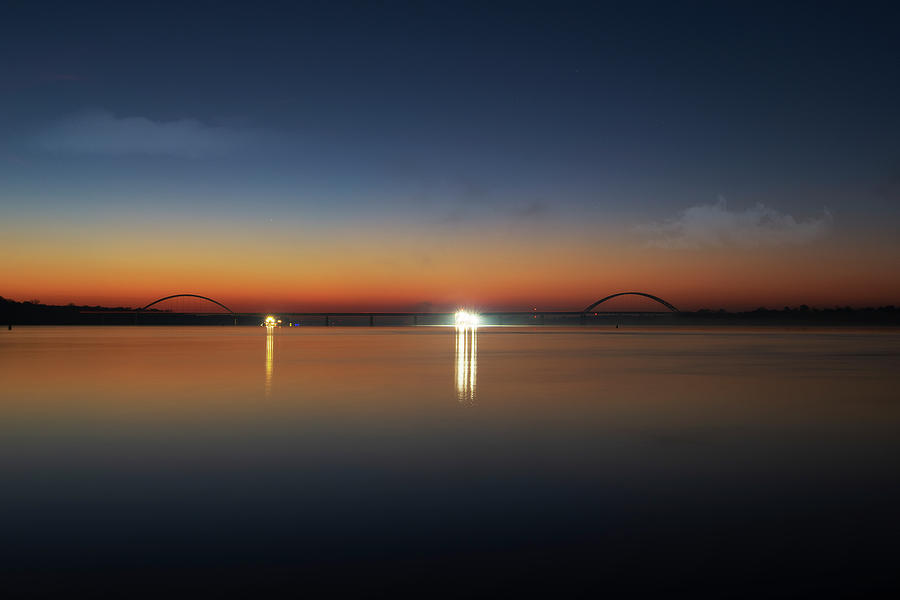 Sunrise on the Ohio River Photograph by Sandra Js