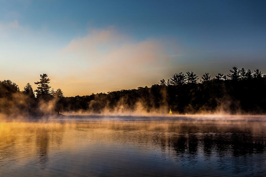 Sunrise on the Pond Photograph by David Patterson