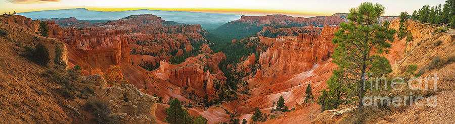 Sunrise over Bryce Canyon panoramic view Photograph by Hanna Tor