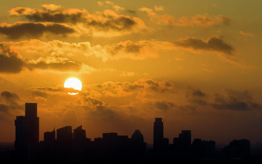 Sunrise Over Downtown Austin Photograph by Jay Janner