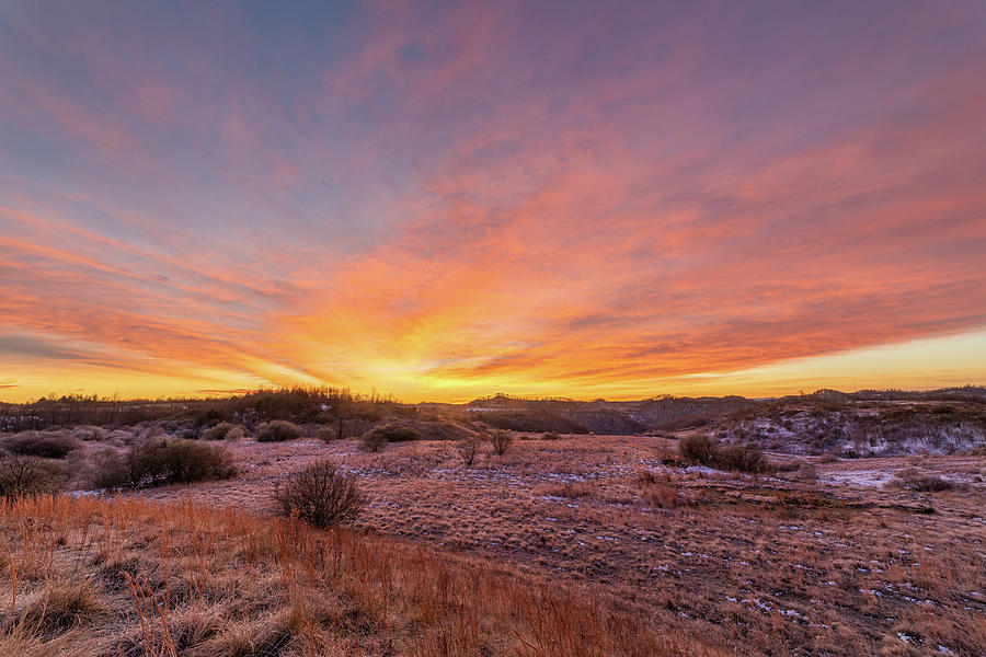Sunrise Over Frosty Earth Photograph by Cris Ritchie