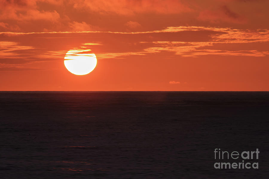 Sunrise over ocean Photograph by Lidija Ivanek - SiLa
