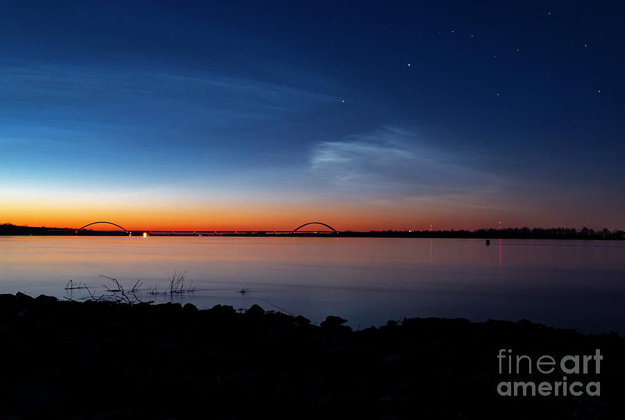 Sunrise over Ohio River Photograph by Sandra Js
