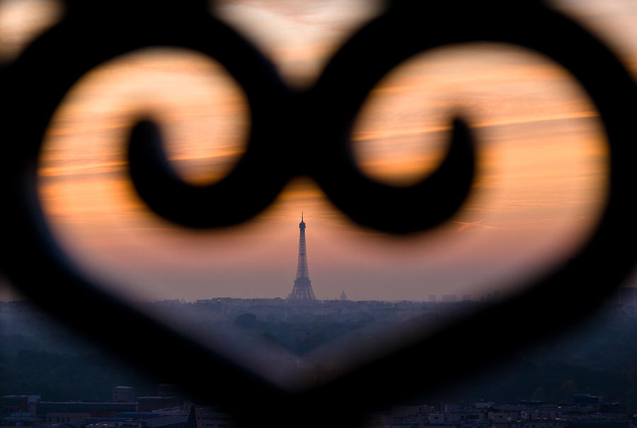 Sunrise over Paris Photograph by © Philippe LEJEANVRE