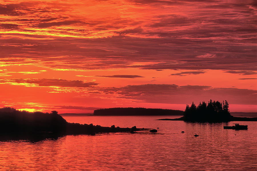 Sunrise over Penobscot Bay Photograph by Jerry Gantar Fine Art America