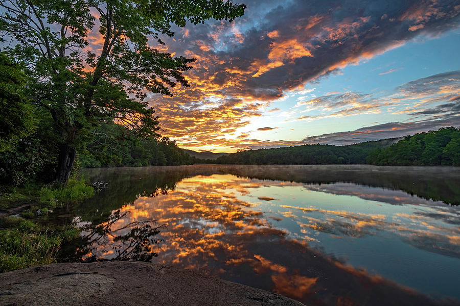 Sunrise Over Price Lake - Blue Ridge Parkway Photograph by Eric Albright