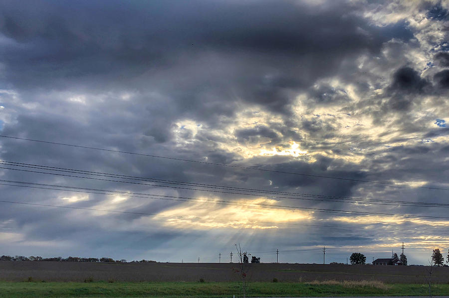 Sunrise over Rural Kansas Photograph by Michael Dean Shelton