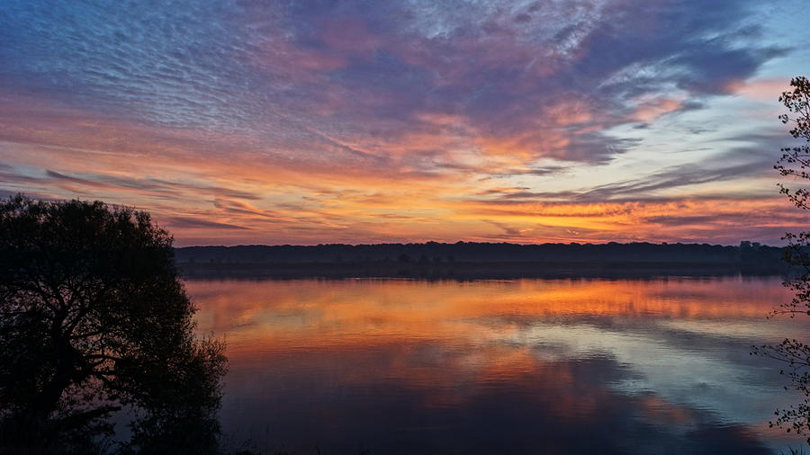 Sunrise over St Clair River Photograph by J R Sanders - Fine Art America