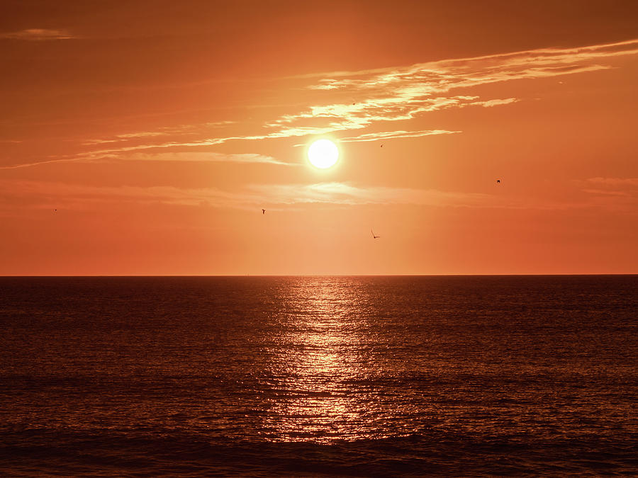 Sunrise Over the Atlantic Ocean Photograph by Jason Fink
