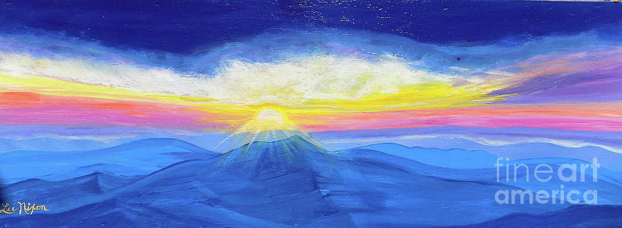 Sunrise Over The Blue Ridge Painting by Lee Nixon