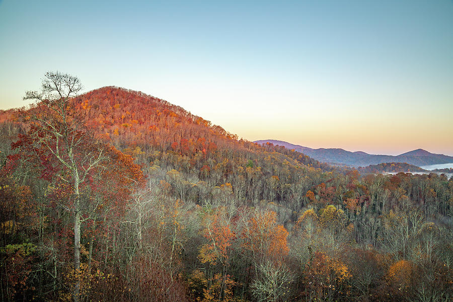 Sunrise over the Blue Ridge Mountains 2 Photograph by Cindy Robinson