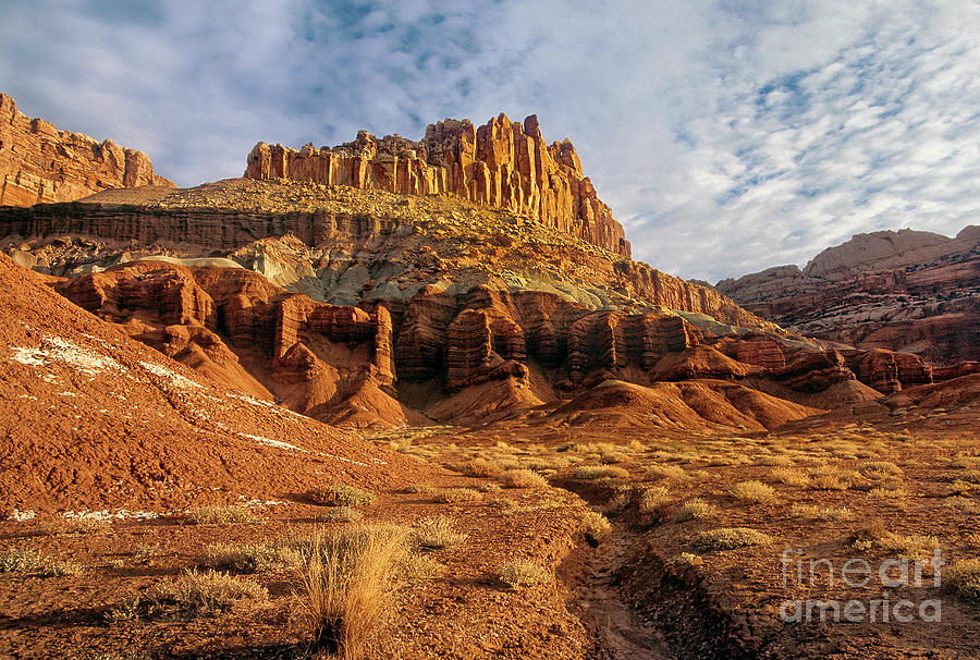 Sunrise Over The Castle Capitol Reef National Park Utah Photograph by Dave Welling