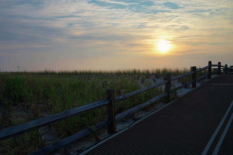 Sunrise over the Dunes Next to the Path to the Beach Photograph by Matthew DeGrushe