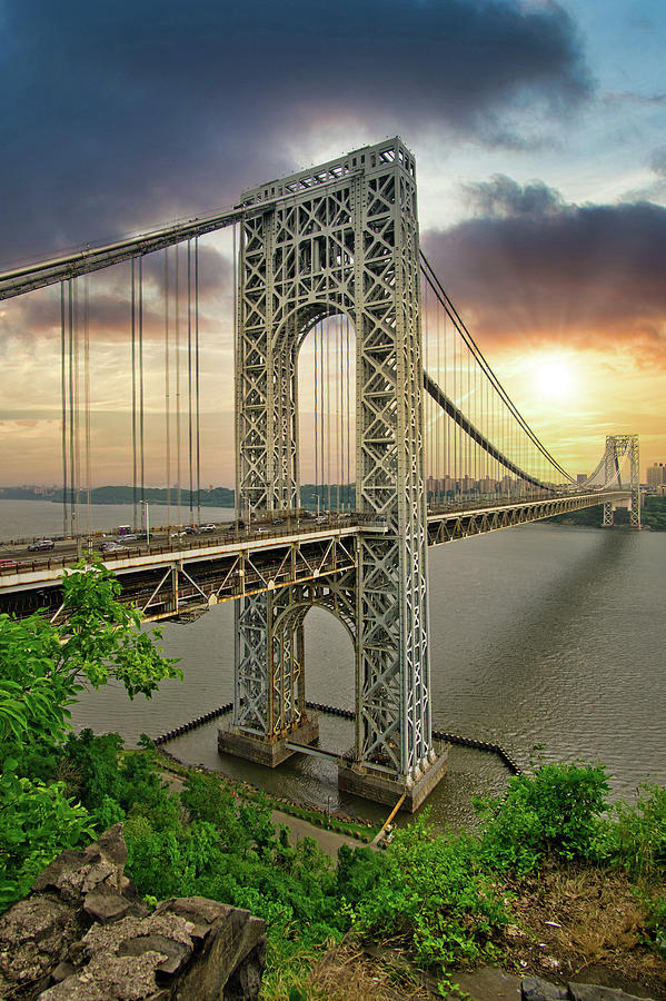 Sunrise over the George Washington Bridge Photograph by Daniel ...