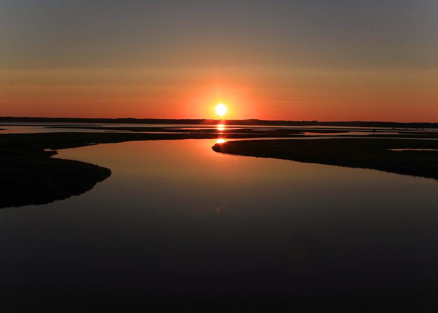 Sunrise over the Marsh Photograph by Patricia McAtee | Fine Art America