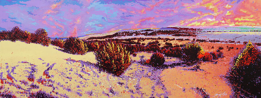 Sunrise Over the Mesa Painting by Darien Bogart