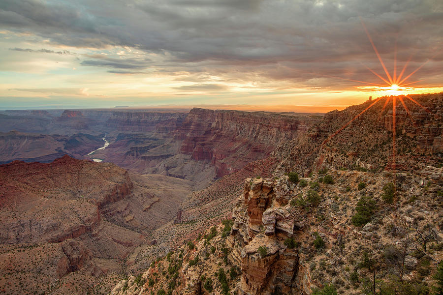 Grand Canyon National Park Photograph - Sunrise over the Palisades by Mike Buchheit