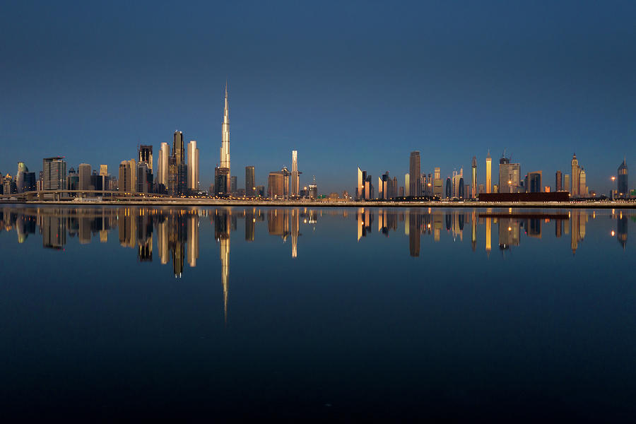 Sunrise over the skyline of Dubai Downtown. Photograph by Kertu Saarits