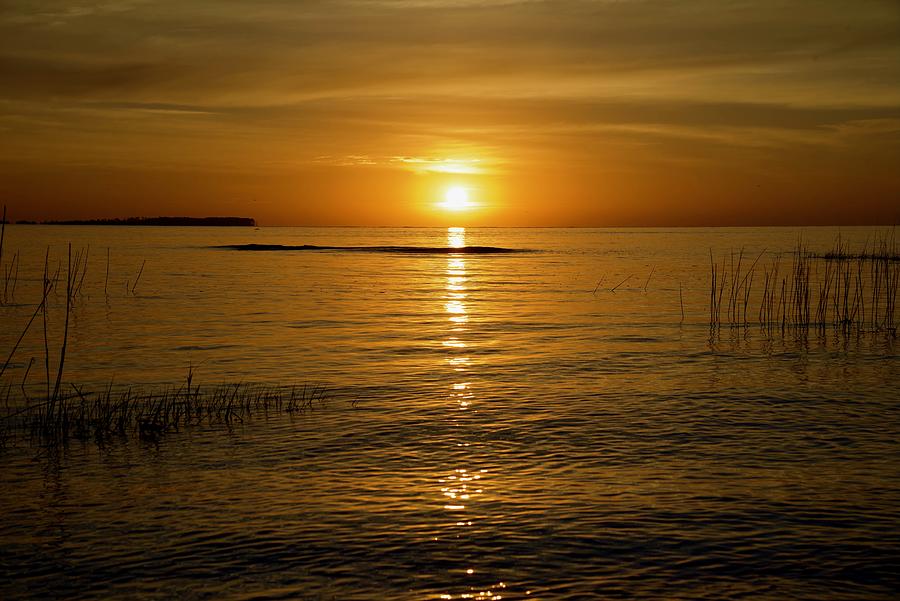 Sunrise Over The Sound Photograph by Dennis Schmidt