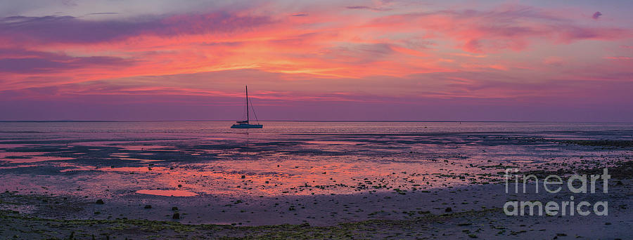 Sunrise over the Wadden Sea Photograph by Casper Cammeraat