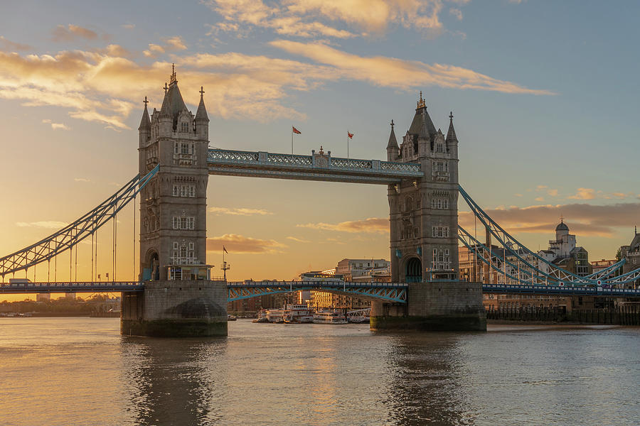 Sunrise over tower bridge London Photograph by John White - Fine Art ...