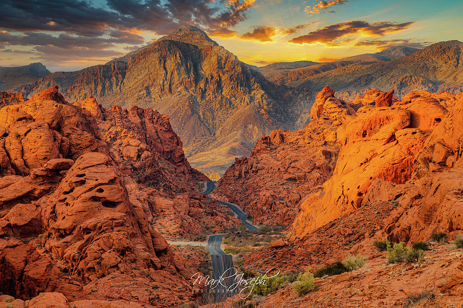 Sunrise over Valley of Fire Photograph by Mark Joseph