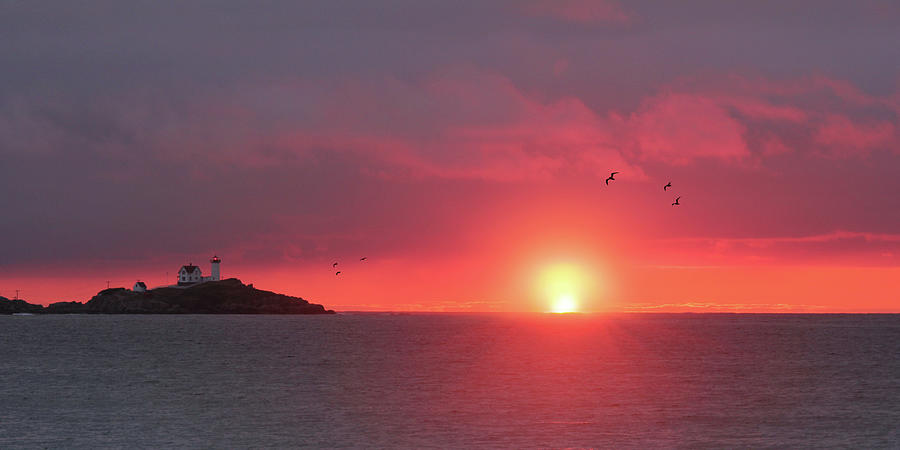 Sunrise Over York Harbor Photograph by Lori Deiter