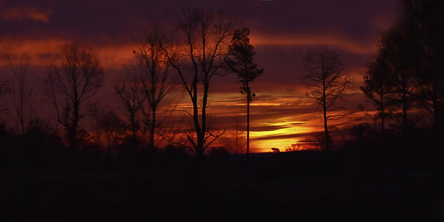 Sunrise Panorama 001 Photograph by George Bostian