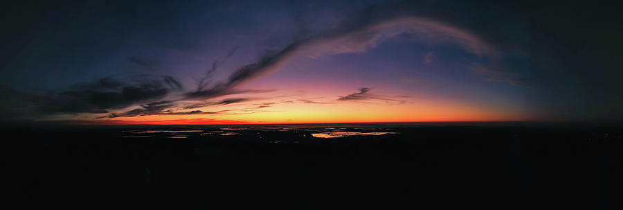 Sunrise Panorama Drone Photo Photograph by Sandra Js