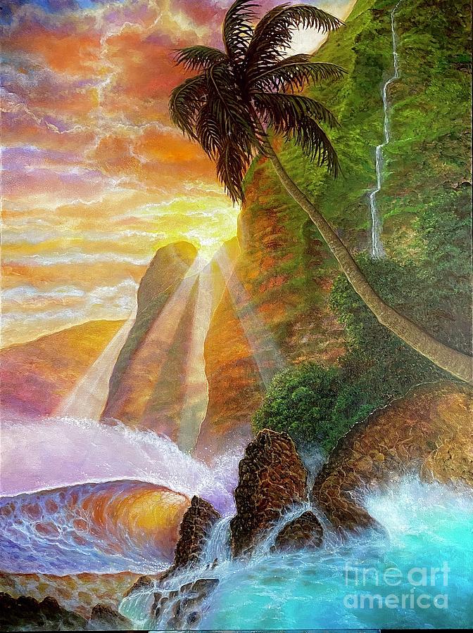 Sunrise Paradise Painting by Leland Castro