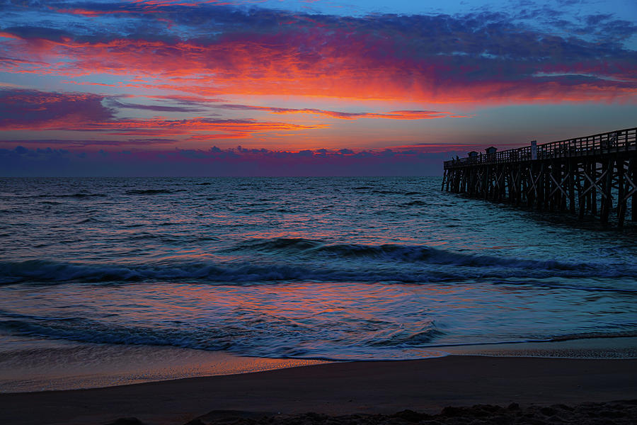 Sunrise Pier Photograph by Jeremy Hussey - Fine Art America