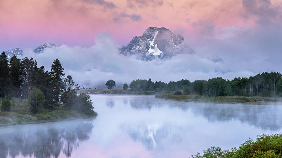 Sunrise Reflections At Oxbow Bend Photograph