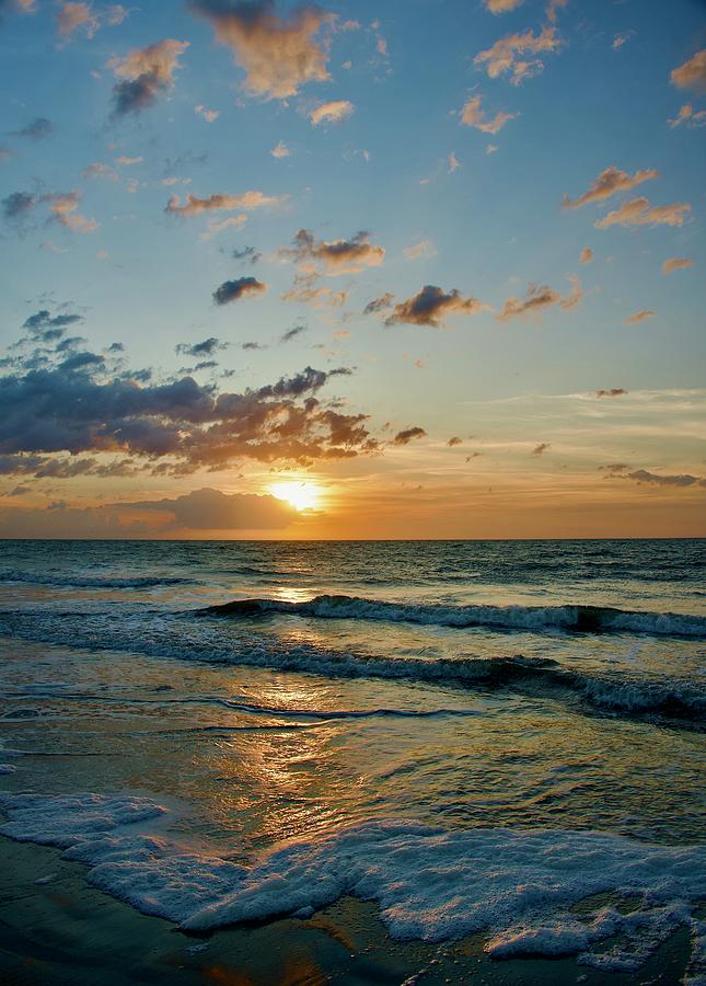 Sunrise Reflections On The Beach Photograph by Dennis Schmidt