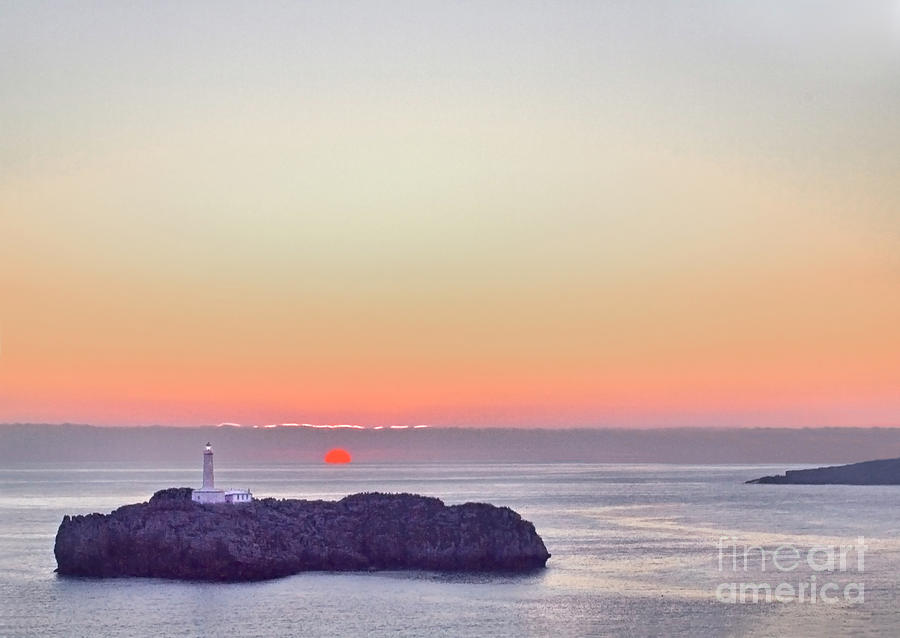 Rising sun from the sea, Santander, Spain Photograph by Tatiana Bogracheva