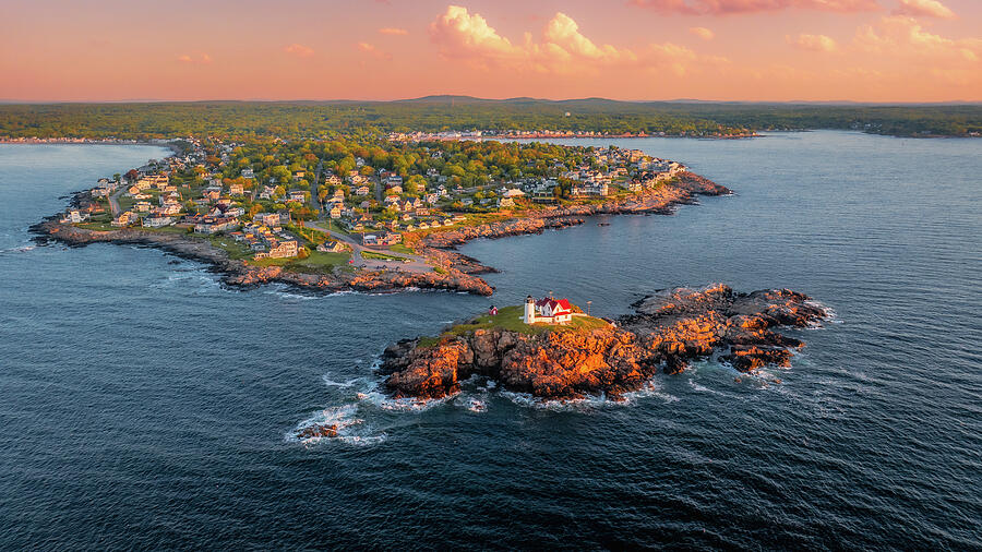 Sunrise Serenity at Nubble Lighthouse Photograph by Jeff Folger Sunrise Serenity at Nubble Lighthouse Photograph by Jeff Folger