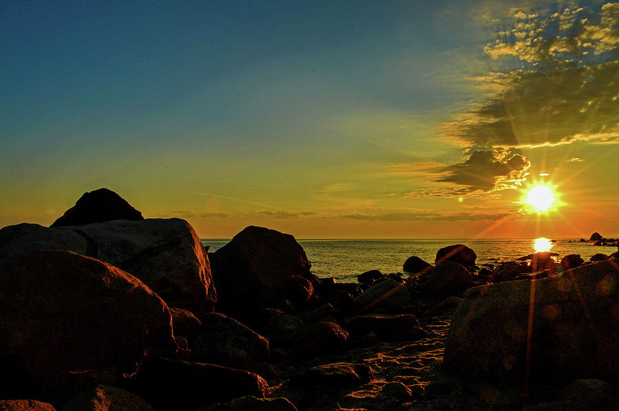 Sunrise Serenity - Cape Cod Bay Photograph by Dianne Cowen Cape Cod Photography