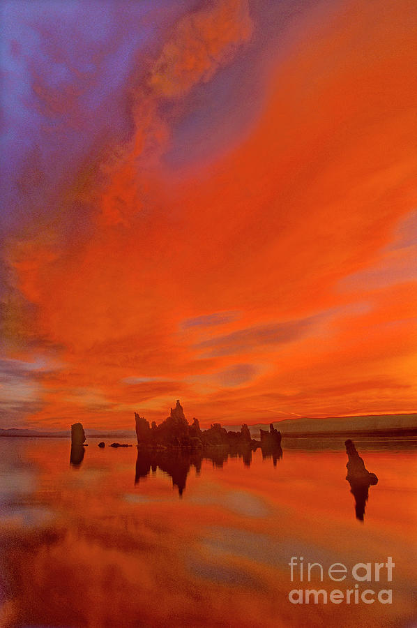 Sunrise South Tufa Beach Mono Lake California  Photograph by Dave Welling