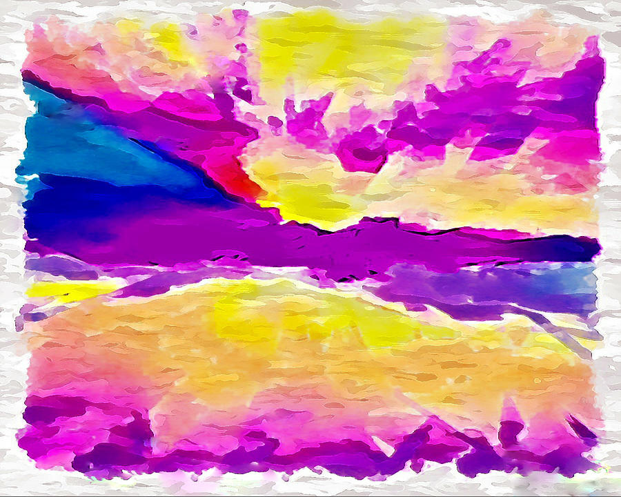 Sunrise splendor abstract Digital Art by Silver Pixie