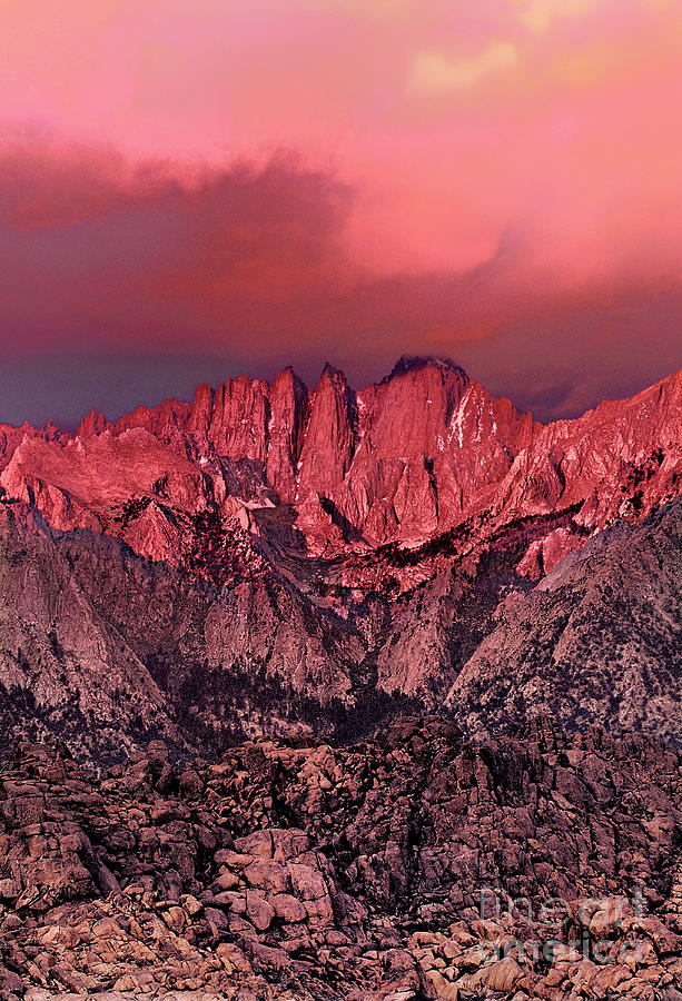 Sunrise Storm Clouds Alabama Hills California Photograph by Dave Welling