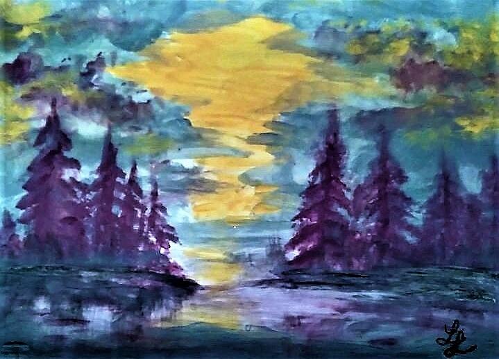 Sunrise Sunset Painting by Lynn Raizel Lane