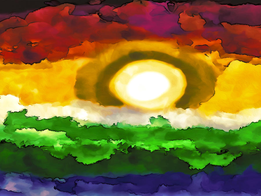 Sunrise-Sunset Digital Art by Michelle Hoffmann Sunrise-Sunset Digital Art by Michelle Hoffmann