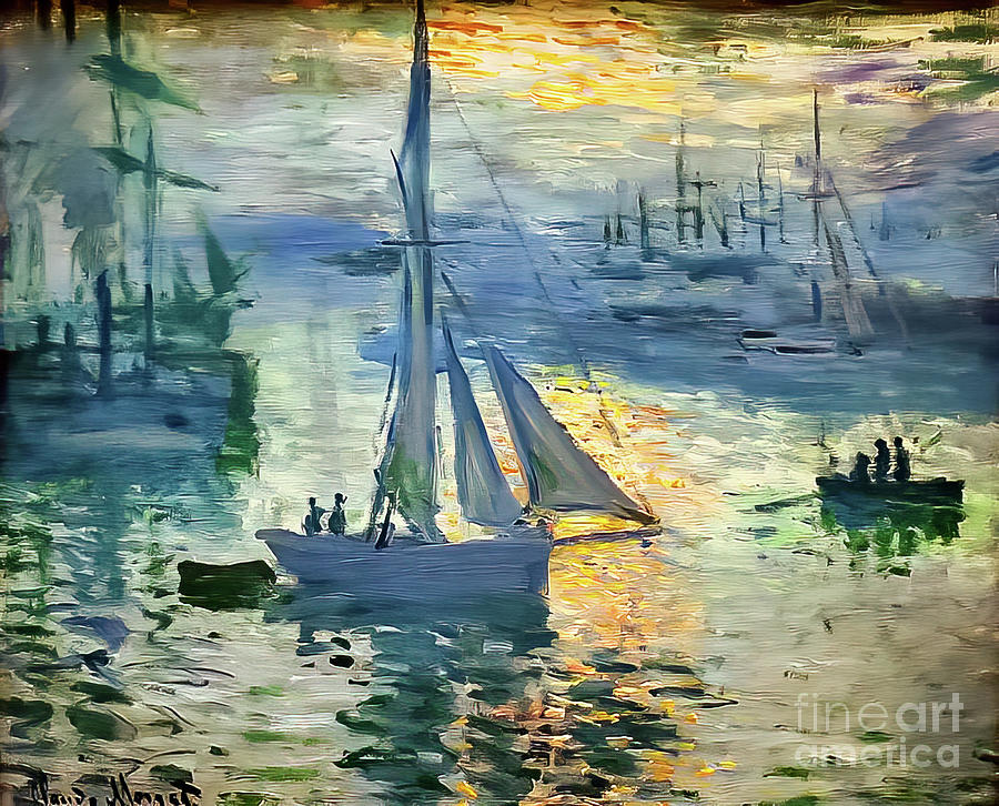 Sunrise The Sea by Claude Monet 1873 Painting by Claude Monet