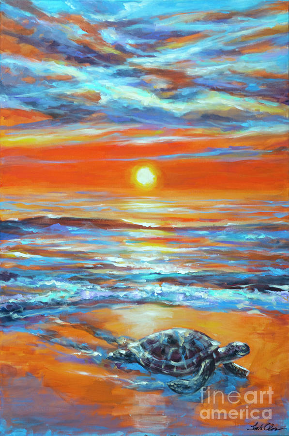 Sunrise Trek Painting by Linda Olsen