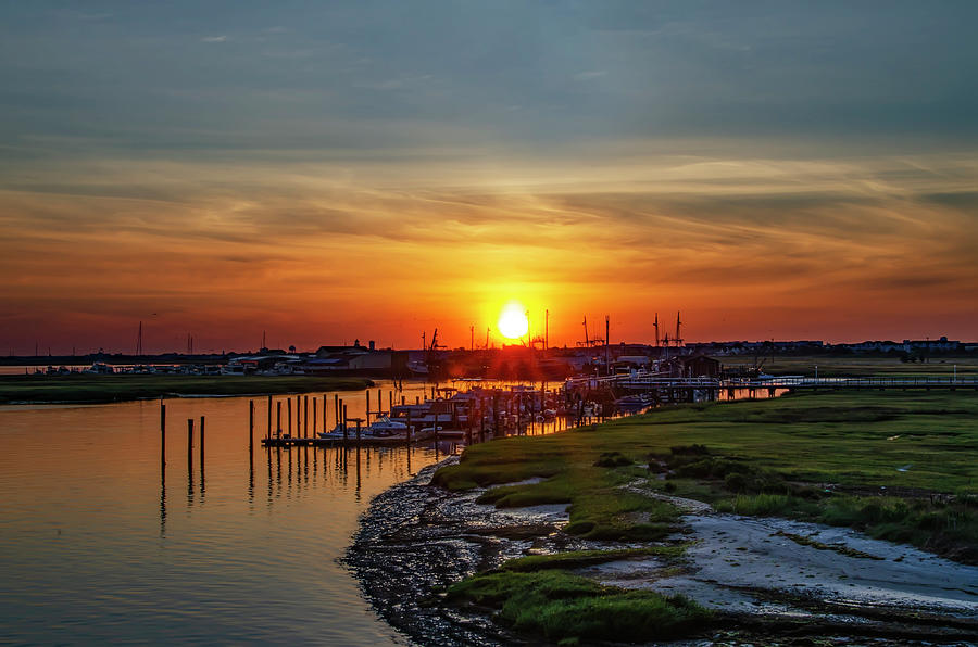 Sunrise - Two Mile Landing - Wildwood New Jersey Photograph by Bill Cannon