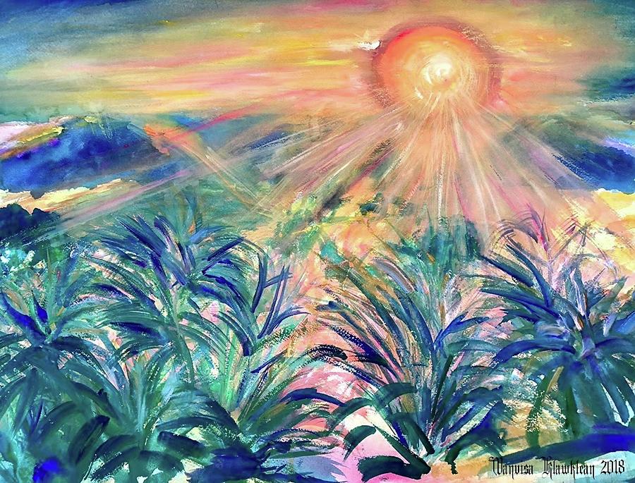 Sunrise  Painting by Wanvisa Klawklean