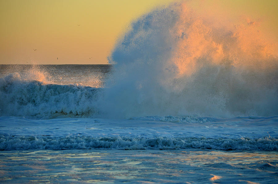 Sunrise - When Waves Collide Photograph By Dianne Cowen Cape Cod And 